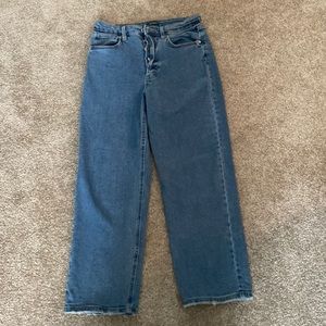 High Rise Straight Leg Jeans